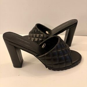 STREETWEAR SOCIETY  Black Quilted Heels - Women's Size 9